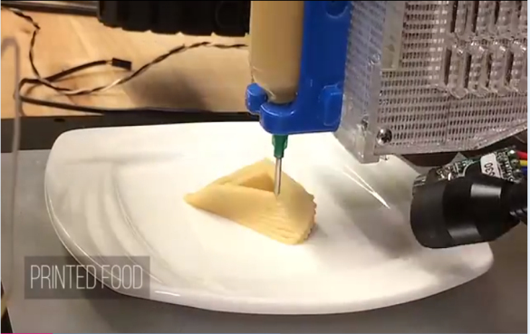 用激光烹饪食物?3D食品打印机开始走俏